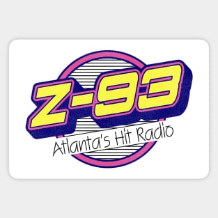 Z 93 Atlanta Hits Retro Defunct Radio Station Magnet
